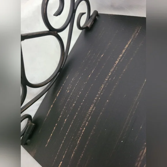 NUEN WELTEN VINTAGE Elegant Black Metal Bookends 1 PAIR - Picture 4 of 6